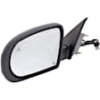 Driver Side Mirror, Power Adjust, Heated, Manual Folding, Paintable, In-housing Signal Light, No Memory, With Puddle Light, No Auto-Dim, With Blind Spot Detection in Glass