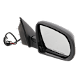 Passenger Side Mirror, Power Adjust, Heated, Manual Folding, Paintable, In-housing Signal Light, No Memory, With Puddle Light, No Auto-Dim, No Blind Spot Feature
