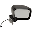 Passenger Side Mirror, Power Adjust, Manual Folding, Heated, Textured Black, In-housing Signal Light, No Memory, No Puddle Light and Auto-Dimming, With BSD in Glass, With Side Object Sensor