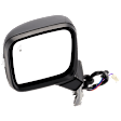 Driver Side Mirror, Power, Manual Folding, Heated, Textured Black, In-housing Signal Light, No Memory, No Puddle Light and Auto-Dimming, With BSD in Glass, With Side Object Sensor