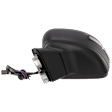 Driver Side Mirror, Power, Manual Folding, Heated, Textured Black, In-housing Signal Light, No Memory, No Puddle Light and Auto-Dimming, With BSD in Glass, With Side Object Sensor