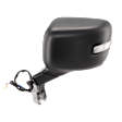Driver Side Mirror, Power, Manual Folding, Heated, Textured Black, In-housing Signal Light, No Memory, No Puddle Light and Auto-Dimming, With BSD in Glass, With Side Object Sensor