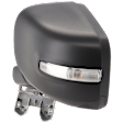 Driver Side Mirror, Power, Manual Folding, Heated, Textured Black, In-housing Signal Light, No Memory, No Puddle Light and Auto-Dimming, With BSD in Glass, With Side Object Sensor
