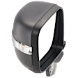 Driver Side Mirror, Power, Manual Folding, Heated, Textured Black, In-housing Signal Light, No Memory, No Puddle Light and Auto-Dimming, With BSD in Glass, With Side Object Sensor