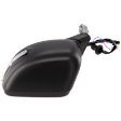 Driver Side Mirror, Power, Manual Folding, Heated, Textured Black, In-housing Signal Light, No Memory, No Puddle Light and Auto-Dimming, With BSD in Glass, With Side Object Sensor