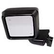 Driver Side Mirror, Power Adjust, Heated, Manual Folding, Textured Black, With Blind Spot Detection in Glass, No Signal Light