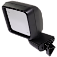 Driver Side Mirror, Power Adjust, Heated, Manual Folding, Textured Black, With Blind Spot Detection in Glass, No Signal Light