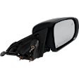 Passenger Side Mirror, Power Adjust, Heated, Manual Folding, Paintable, No Signal Light, No Memory, No Puddle Light, No Auto-Dim, With Blind Spot Detection in Glass
