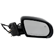 2024 Jeep Compass - Passenger Side Mirror, Power Adjust, Heated, Paintable, Manual Folding, In-housing Signal Light, With Blind Spot Detection in Glass, No Memory, No Puddle Light, No Auto-Dim