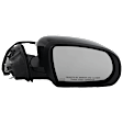 Passenger Side Mirror, Power Adjust, Heated, Manual Folding, Paintable, In-housing Signal Light, No Memory, No Puddle Light, No Auto-Dim, No Blind Spot Feature