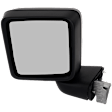 2021 Jeep Wrangler - Driver Side Mirror, Manual Adjust, Non-Heated, Textured Black, Manual Folding, No Signal Light, No Blind Spot Feature, No Memory, No Puddle Light, No Auto-Dim