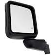 Driver Side, Mirror, Power Adjust, Heated, Manual Folding, Textured Black, No Signal Light, No Memory, No Puddle Light, No Auto-Dimming, No Blind Spot Feature