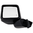 Driver Side, Mirror, Power Adjust, Heated, Manual Folding, Textured Black, No Signal Light, No Memory, No Puddle Light, No Auto-Dimming, No Blind Spot Feature