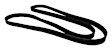 JK060760 Serpentine Belt - Direct Fit, Sold Individually