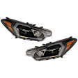 Driver and Passenger Side LED Headlight, With bulb(s)