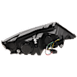 2012 Kia Sorento - Driver and Passenger Side Projector LED Headlight, With bulb(s), Clear Lens, Chrome Interior