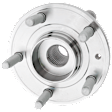 Front, Driver or Passenger Side Wheel Hub, 5 Lugs, With Bearing