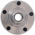 Front, Driver or Passenger Side Wheel Hub, Without Bearing, 5 x 4.5 in. Bolt Pattern, FWD