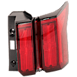 Passenger Side, Outer LED Tail Light, With bulb(s), OE Replacement, CAPA Certified