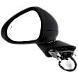 Driver Side Mirror, GT-Line Model, Power Adjust, Heated, Manual Folding, Paintable, In-housing Signal Light, With Blind Spot Detection in Glass