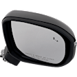 Passenger Side Mirror, Power Adjust, Manual Folding, Heated, Paintable, In-housing Signal Light, No Memory, No Puddle Light, No Auto-Dimming, With Blind Spot Detection in Glass