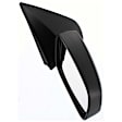 Passenger Side Mirror, Power Adjust, Heated, Manual Folding, Textured Black, No Signal Light, No Memory, No Puddle Light, No Auto-Dim, No Blind Spot Feature
