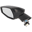 Driver Side Mirror, Power Adjust, Heated, Manual Folding, Paintable, In-housing Signal Light, No Memory, No Puddle Light, No Auto-Dim, With Blind Spot Detection in Glass