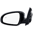 Driver Side Mirror, Power Adjust, Heated, Power Folding, Paintable, In-housing Signal Light, No Memory, No Puddle Light, No Auto-Dim, With Blind Spot Detection in Glass