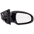 Passenger Side Mirror, Power Adjust, Heated, Power Folding, Paintable, In-housing Signal Light, No Memory, No Puddle Light, No Auto-Dim, With Blind Spot Detection in Glass