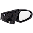 Passenger Side Mirror, Power Adjust, Heated, Power Folding, Paintable, In-housing Signal Light, No Memory, No Puddle Light, No Auto-Dim, With Blind Spot Detection in Glass