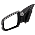 Driver Side Mirror, Power Adjust, Manual Folding, Heated, Textured Black, In-housing Signal Light, No Memory, No Puddle Light, No Auto-Dimming, No Blind Spot Feature