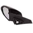 Driver Side Mirror, Power Adjust, Non-Heated, Manual Folding, Paintable, No Signal Light, No Memory, No Puddle Light, No Auto-Dim, No Blind Spot Feature