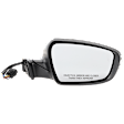 Passenger Side Mirror, Power Adjust, Power Folding, Heated, Paintable, In-housing Signal Light, No Memory, With Puddle Light, No Auto-Dimming, No Blind Spot Feature