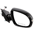 Passenger Side Mirror, Power Adjust, Manual Folding, Heated, Paintable, In-housing Signal Light, No Memory, Puddle Light, Auto-Dim, and Blind Spot Feature, For Models Without Surround View Camera