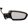 Passenger Side Mirror, Power Adjust, Power Folding, Heated, Paintable, In-housing Signal Light, No Memory, With Puddle Light, No Auto-Dimming, With Blind Spot Detection in Glass