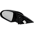 Driver Side Mirror, Power Adjust, Heated, Manual Folding, Paintable, In-housing Signal Light, No Memory, No Puddle Light, No Auto-Dim, With Blind Spot Detection in Glass