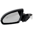 Driver Side Mirror, Power Adjust, Heated, Manual Folding, Paintable, In-housing Signal Light, No Memory, No Puddle Light, No Auto-Dim, With Blind Spot Detection in Glass