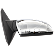2013 Kia Optima - Passenger Side Mirror, USA Built Vehicle, Power Adjust, Heated, Chrome, Power Folding, In-housing Signal Light, No Blind Spot Feature, No Memory, No Puddle Light, No Auto-Dimming