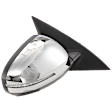2013 Kia Optima - Passenger Side Mirror, USA Built Vehicle, Power Adjust, Heated, Chrome, Power Folding, In-housing Signal Light, No Blind Spot Feature, No Memory, No Puddle Light, No Auto-Dimming