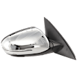 2013 Kia Optima - Passenger Side Mirror, USA Built Vehicle, Power Adjust, Heated, Chrome, Power Folding, In-housing Signal Light, No Blind Spot Feature, No Memory, No Puddle Light, No Auto-Dimming
