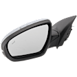 Driver Side Mirror, Power Adjust, Power Folding, Heated, Chrome, In-housing Signal Light, No Memory, No Puddle Light, No Auto-Dimming, With Blind Spot Detection in Glass