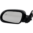 Driver Side Mirror, Power Adjust, Non-Heated, Manual Folding, Paintable, No Signal Light, No Memory, No Puddle Light, No Auto-Dim, With Blind Spot Detection in Glass