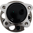 Rear, Driver Side Wheel Hub, With Bearing, 5 x 4.5 in. Bolt Pattern, FWD