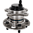 Rear, Driver Side Wheel Hub, With Bearing, 5 x 4.5 in. Bolt Pattern, FWD