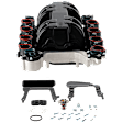 Upper Intake Manifold, 8 Cyl., 4.6L Engine, Black, Includes Gaskets, Thermostat, O-rings and Alternator Brackets