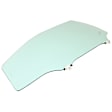 Front, Driver Side Door Glass, Green Tint, Replaces NAGS No. FD24167 GTYN