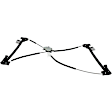 Tailgate Power Window Regulator, Without Motor