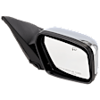 2007 Lincoln MKZ - Passenger Side Mirror, Power Adjust, Heated, Chrome, Non-Folding, No Signal Light, No Blind Spot Feature, With Memory, With Puddle Light, No Auto-Dim