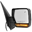 Passenger Side Mirror, Non-Towing, Power Adjust, Power Folding, Heated, Paintable, In-housing Signal Light, With memory, With Puddle Light, No Auto-Dimming, No Blind Spot Feature