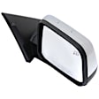 Passenger Side Mirror, Power Adjust, Manual Folding, Heated, Chrome, No Signal Light, With memory, With Puddle Light, No Auto-Dimming, No Blind Spot Feature